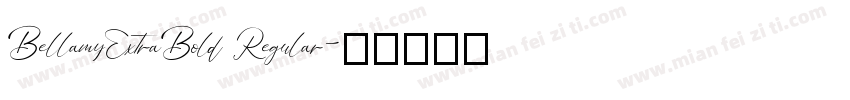 BellamyExtraBold Regular字体转换